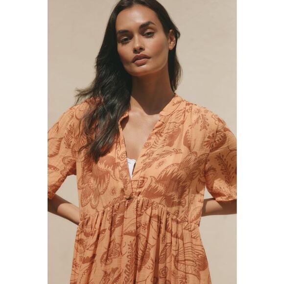 nwt by ANTHROPOLOGIE sz L The Kallie Flowy Maxi Dress: Printed Edition - Picture 2 of 3